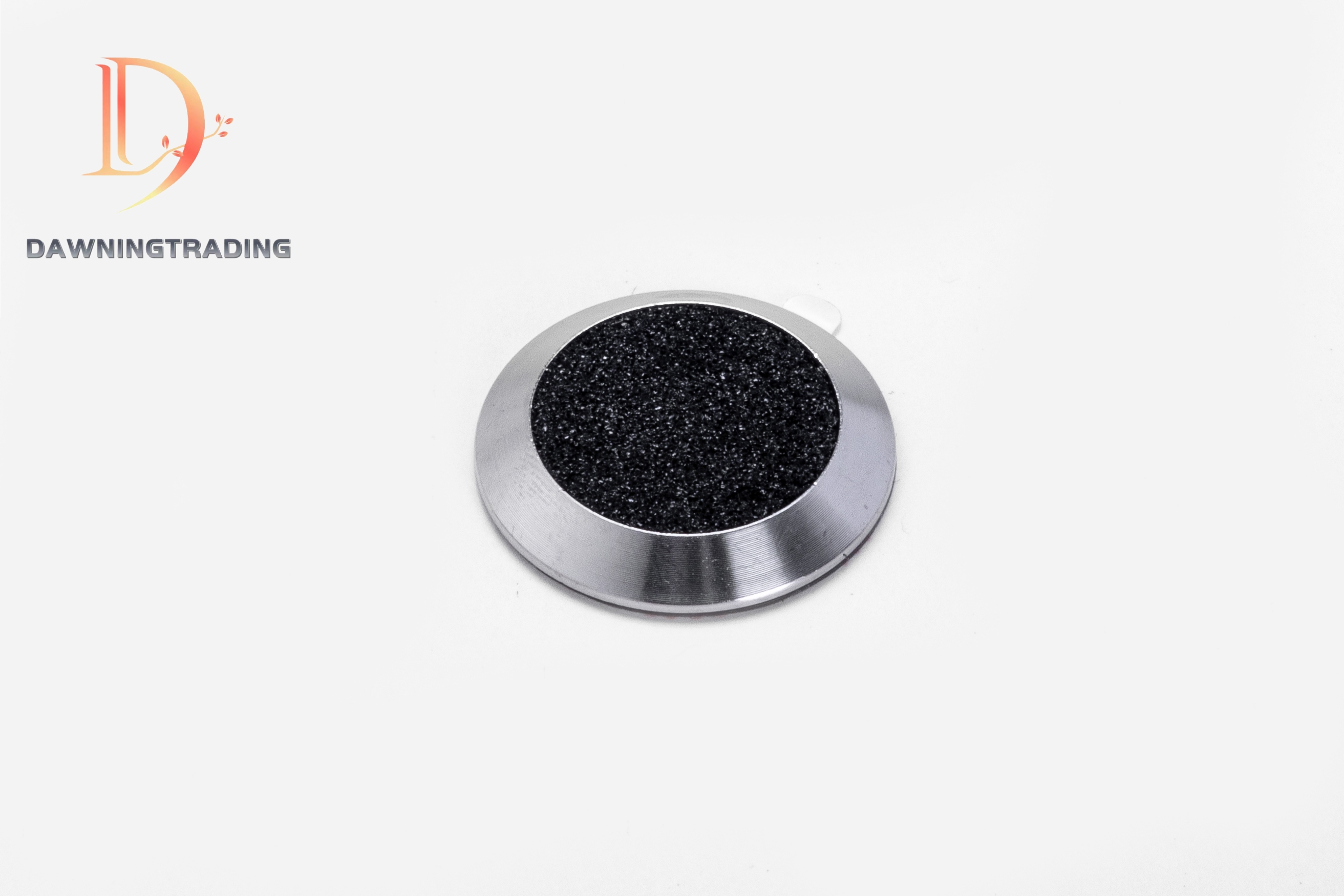 Tactile Indicator Single Studs - TGSI Stainless Steel with Black Carborundum insert (3M Sticky Back)
